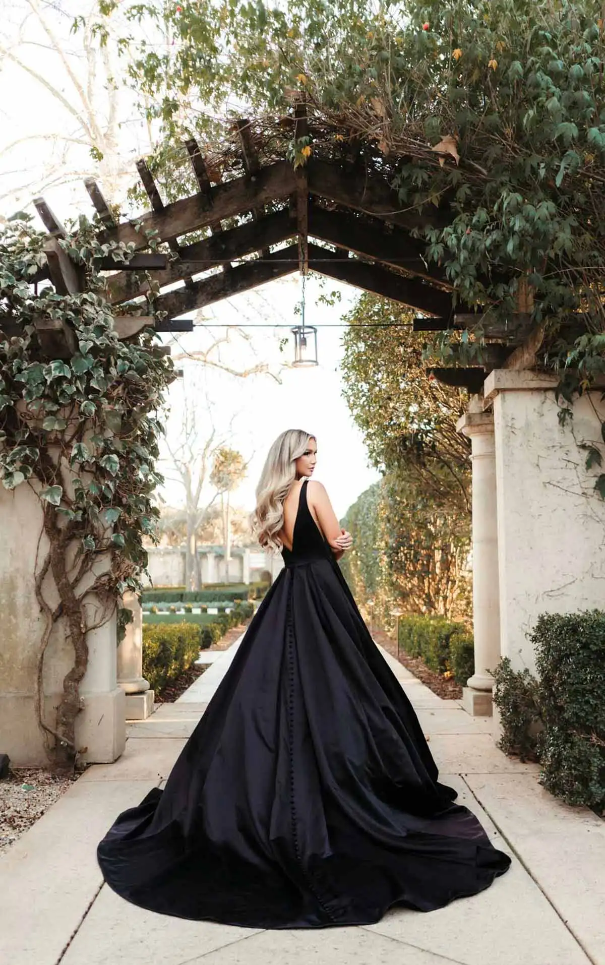 Black Ball Gown with Accessories